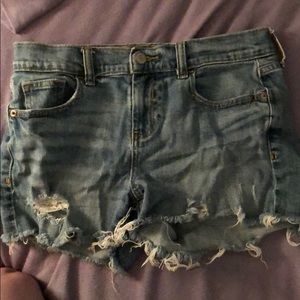 Old navy ripped boyfriend shorts size 0